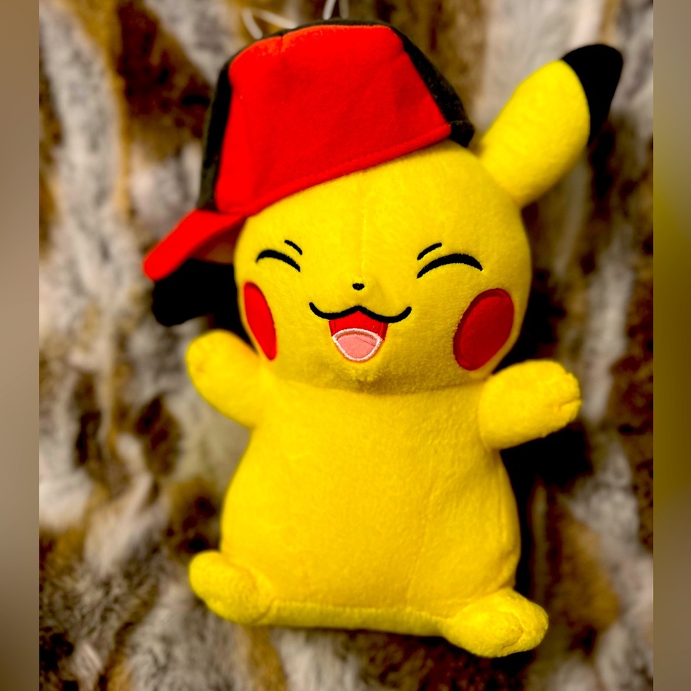 BANPRESTO Pokemon Plush Doll Movie I Choose You Satoshi Pikachu 12”